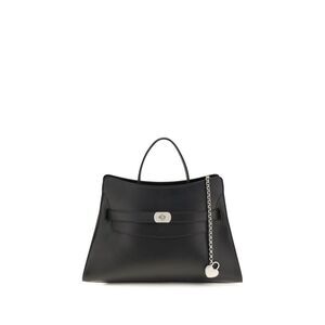 Alexander McQueen Black Calf Leather Bos Taurus Shoulder Women's Bag